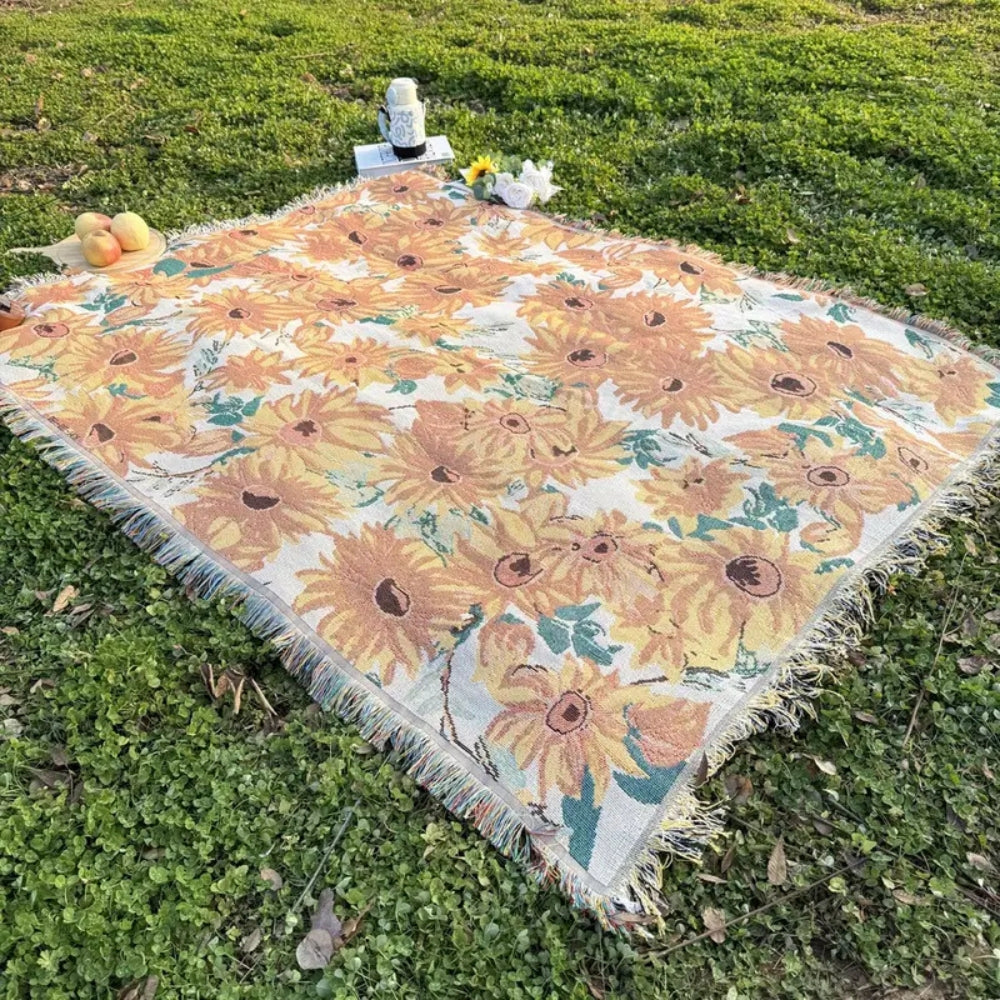 Vibrant Blossom Outdoor Leisure Mat