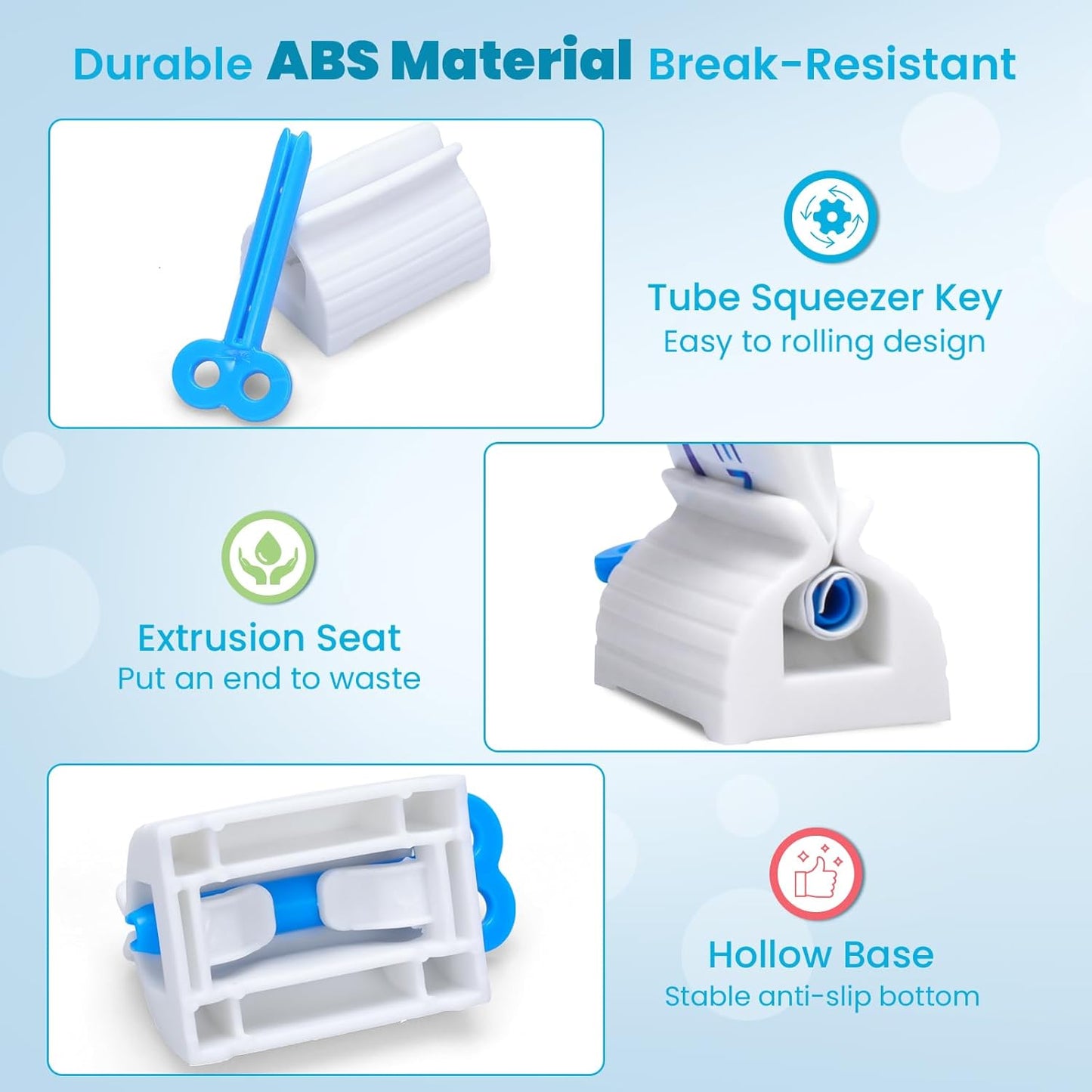Ultimate Tube Squeezer for Effortless Dispensing | Durable Holder for Toothpaste, Creams & Cosmetics