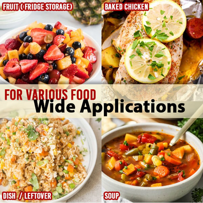 Versatile Food Covers | Reusable Elastic Wraps for Bowls & Plates | 10/20/50 Pack