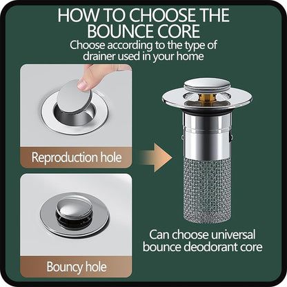 Dual-Function Drain Protector and Stopper | Stainless Steel Filter