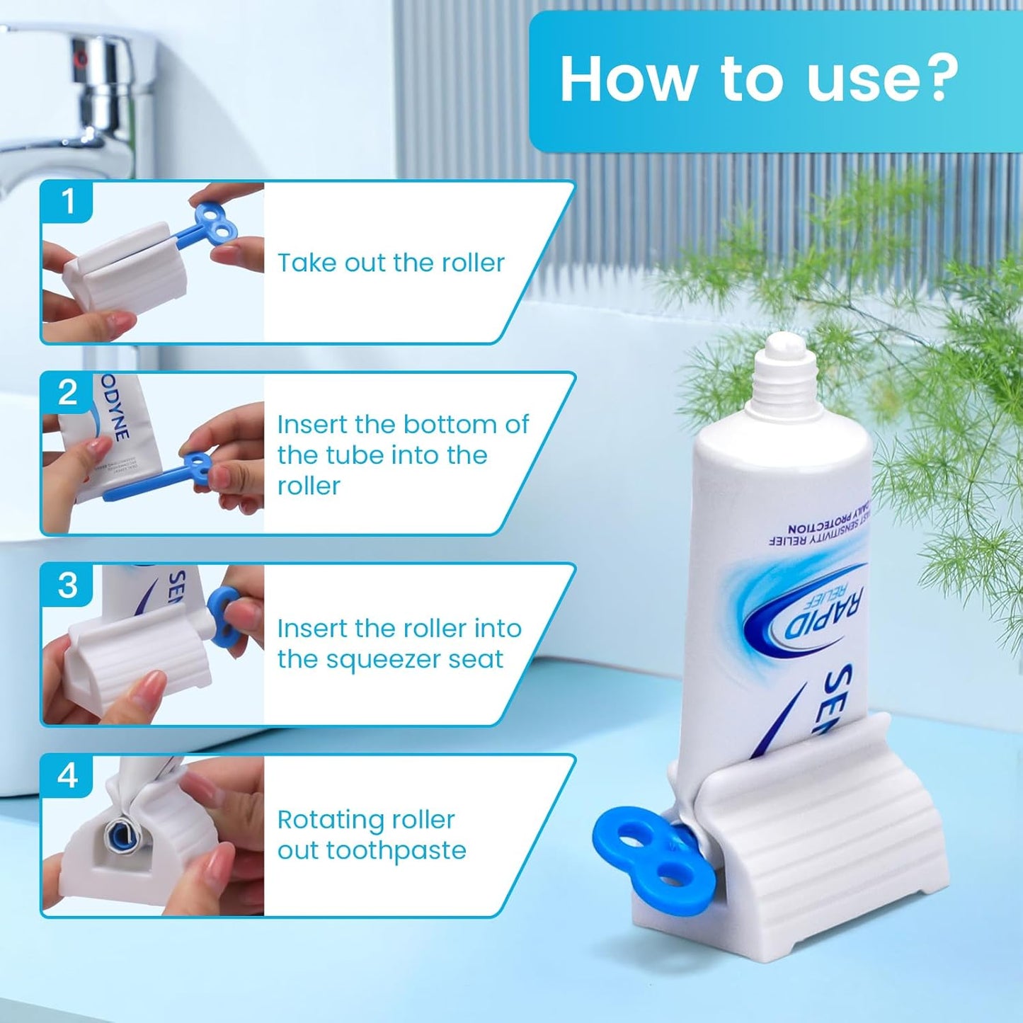 Ultimate Tube Squeezer for Effortless Dispensing | Durable Holder for Toothpaste, Creams & Cosmetics