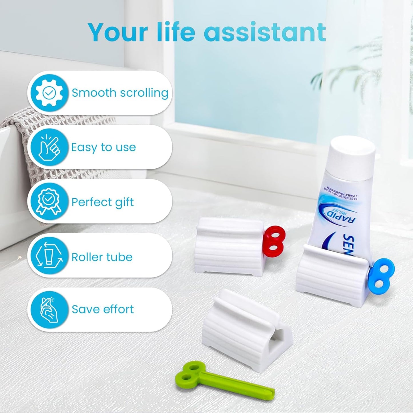 Ultimate Tube Squeezer for Effortless Dispensing | Durable Holder for Toothpaste, Creams & Cosmetics