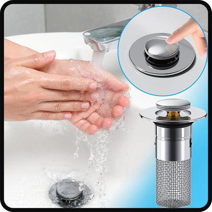 Dual-Function Drain Protector and Stopper | Stainless Steel Filter