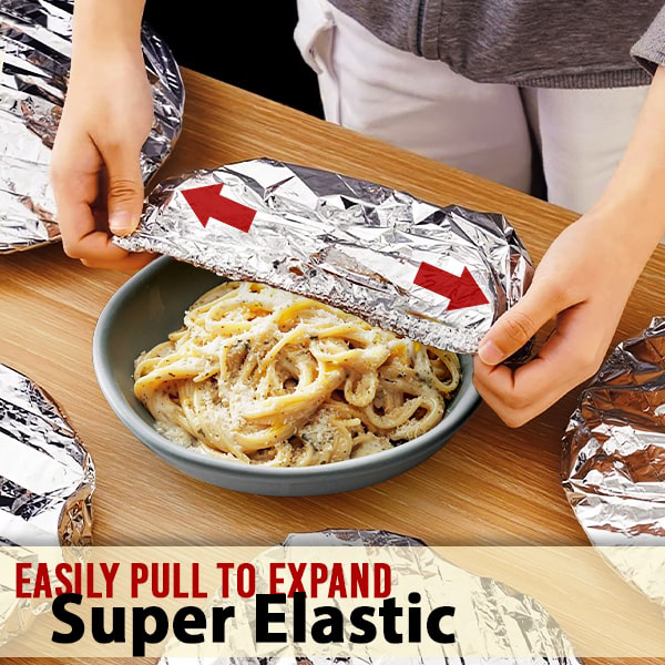 Versatile Food Covers | Reusable Elastic Wraps for Bowls & Plates | 10/20/50 Pack