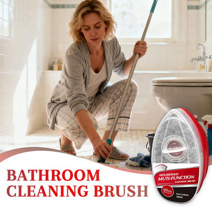 Dual-Action Glass Cleaning Brush with Integrated Spray