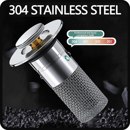 Dual-Function Drain Protector and Stopper | Stainless Steel Filter