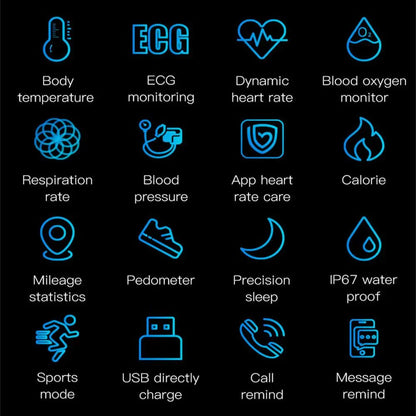 Smartwatch with EKG, Blood Pressure, and Sleep Monitoring Features