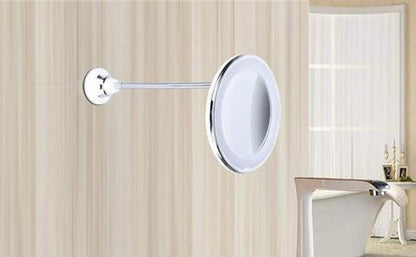 10X Magnifying LED Mirror with Suction Mount