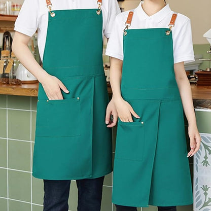 Versatile Split Skirt Apron with Functional Pockets