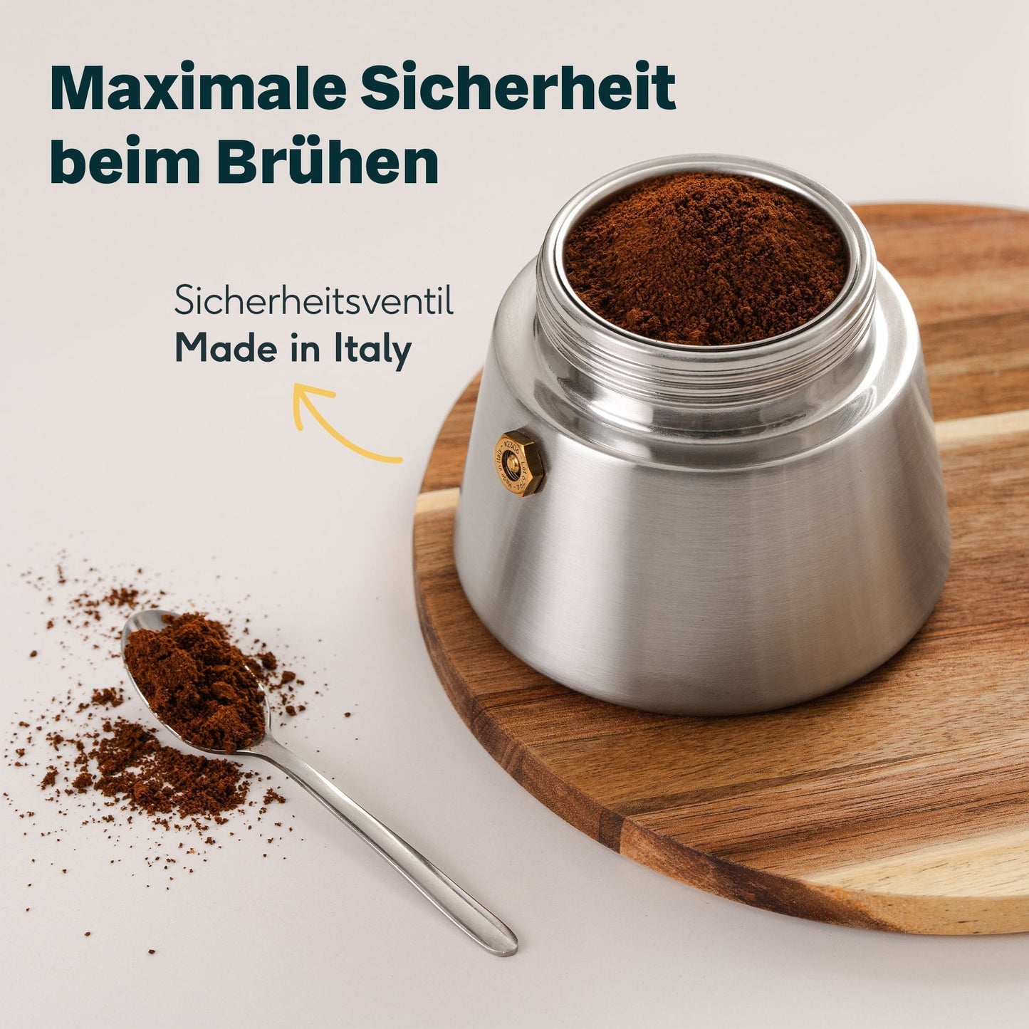 Complete Coffee Brewing Set | Manual Grinder & Frother for 6 Cups