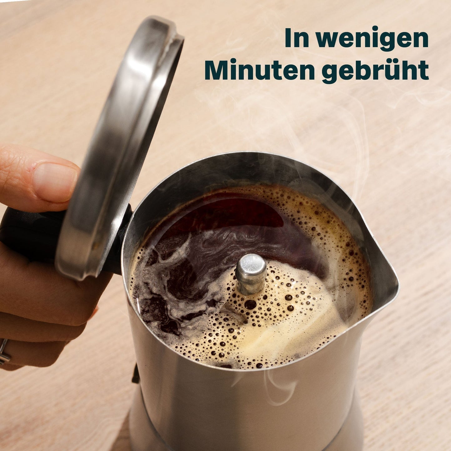 Complete Coffee Brewing Set | Manual Grinder & Frother for 6 Cups