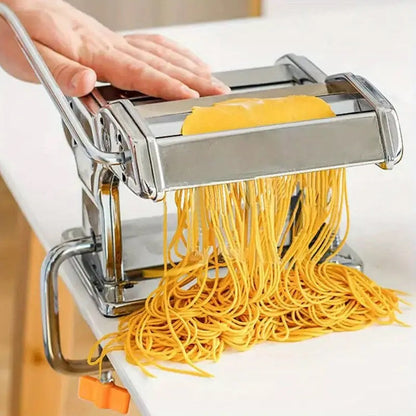 Compact Stainless Steel Pasta Machine with 6 Thickness Settings