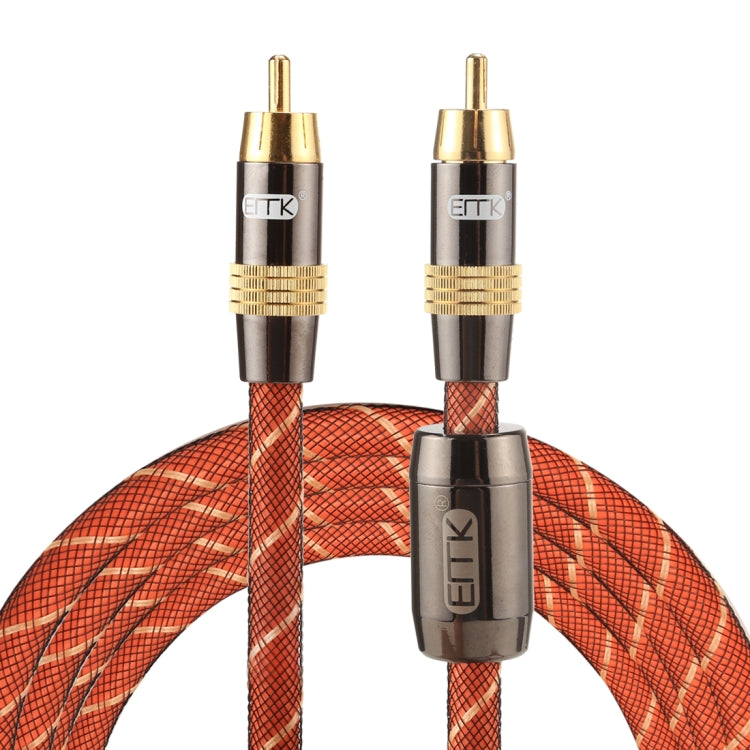 Gold-Plated Digital Coaxial Interconnect Cable – 2m RCA to RCA Plug