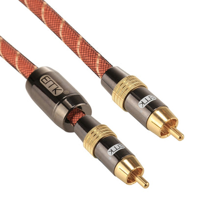 5m Digital Coaxial Interconnect Cable with Gold-Plated Metal Head RCA to RCA