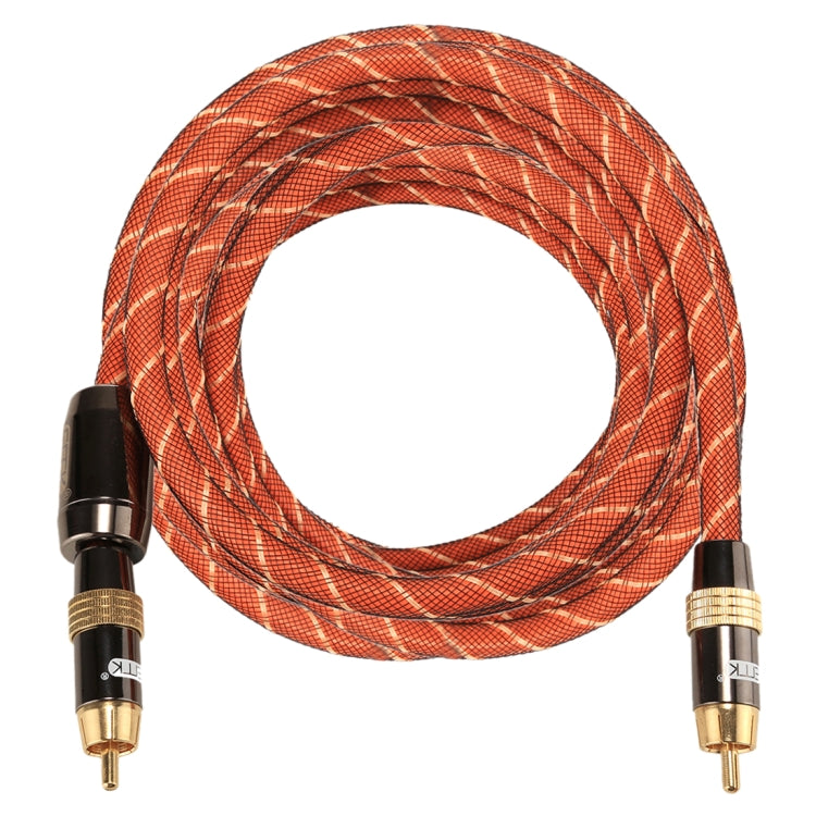 5m Digital Coaxial Interconnect Cable with Gold-Plated Metal Head RCA to RCA