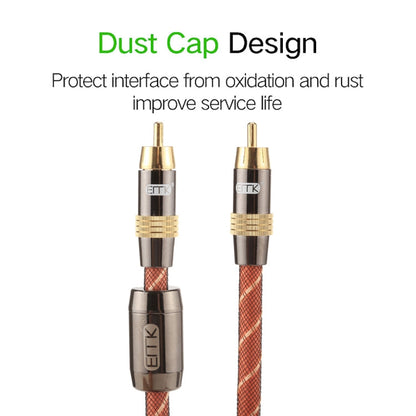 5m Digital Coaxial Interconnect Cable with Gold-Plated Metal Head RCA to RCA