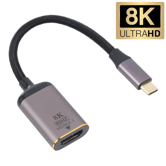 8K 60Hz HDMI to USB-C Male Adapter Cable