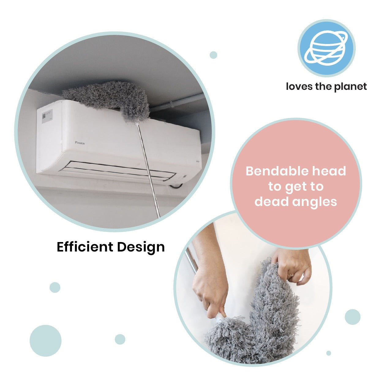 Extendable Microfiber Dusting Cloth for Effortless Cleaning