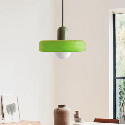 Modern Colorful Glass Pendant Light - Stylish Fixture for Living and Dining Areas