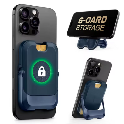 iPhone Wallet with Magnetic Closure and 6 Card Holders
