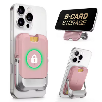 iPhone Wallet with Magnetic Closure and 6 Card Holders