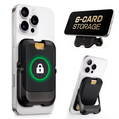 iPhone Wallet with Magnetic Closure and 6 Card Holders