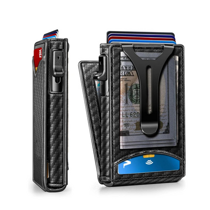 RFID-Blocking Slim Wallet in Aluminum Material