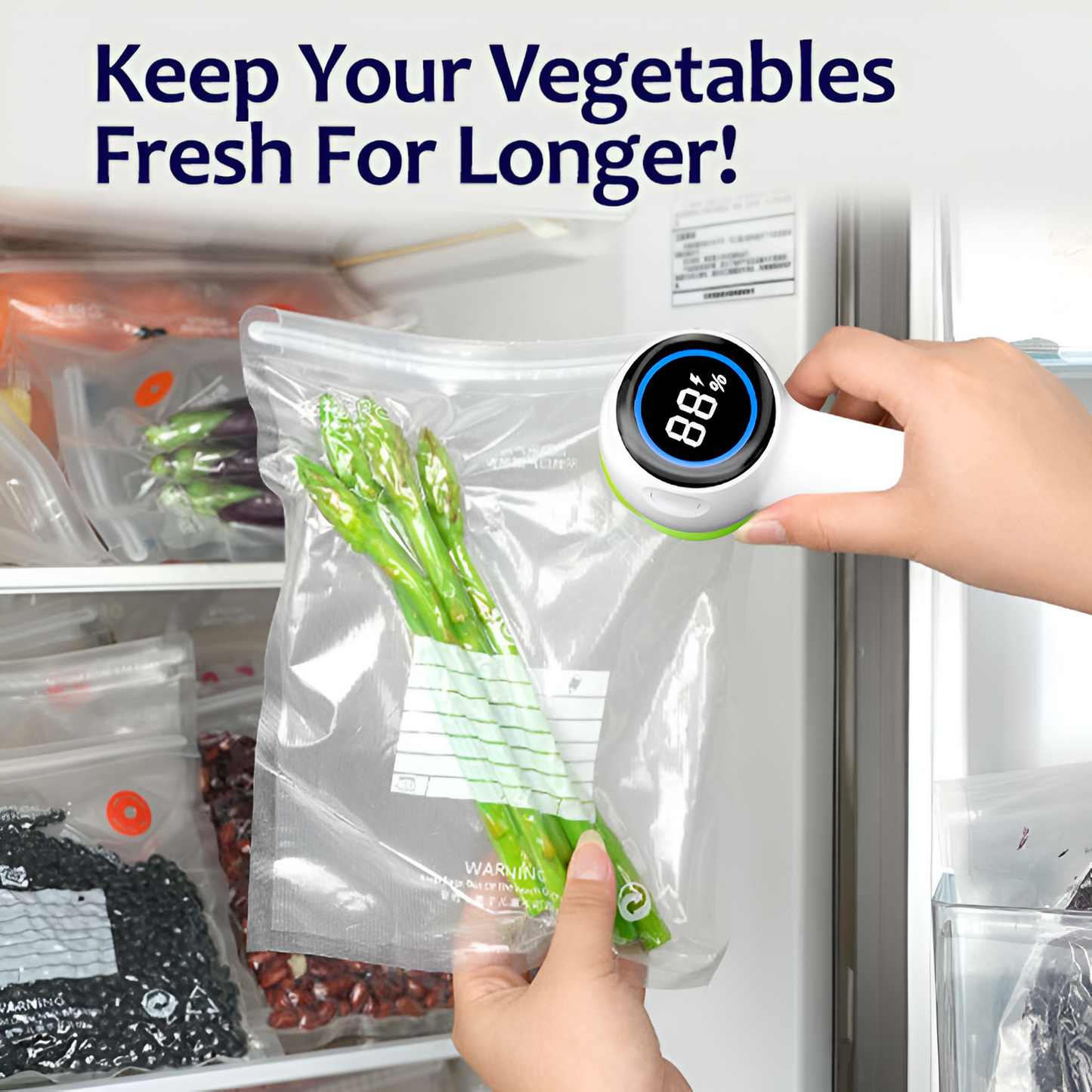 Portable Vacuum Sealing Machine for Jars and Stock with USB
