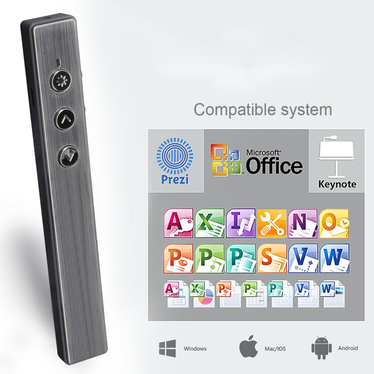 Wireless Presentation Remote with Laser Pointer and Air Mouse Function