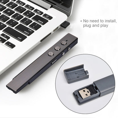 Wireless Presentation Remote with Laser Pointer and Air Mouse Function