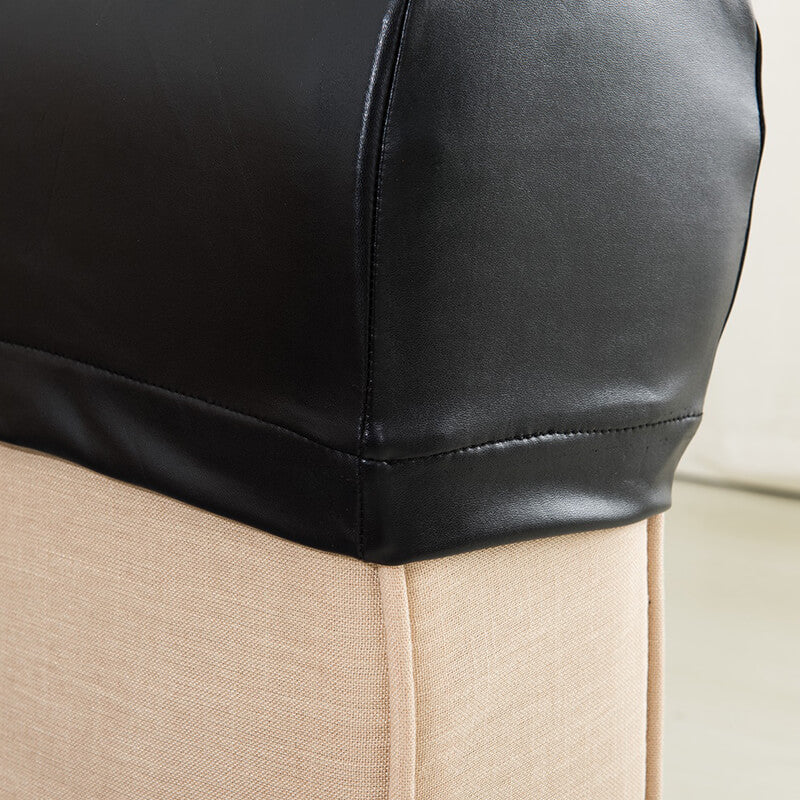 2-Pack Faux Leather Armrest Protectors for Sofas
