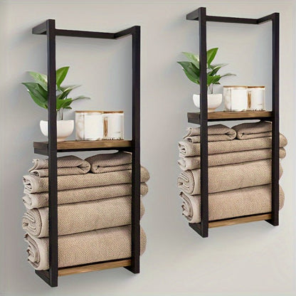 Elegant Wall-Mounted Towel Holder for Modern Bathrooms