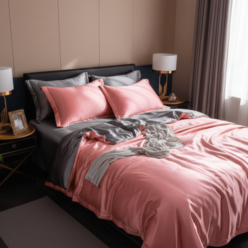 Soft Luxury Bedding Set in Silk Material