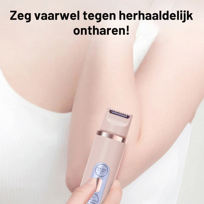 Women's Pain-Free Electric Hair Removal Razor for Face, Underarms, and Bikini Area