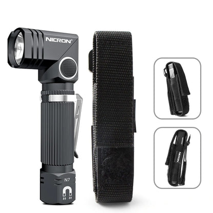 360-Degree Magnetic Flashlight with Anti-Fall Design