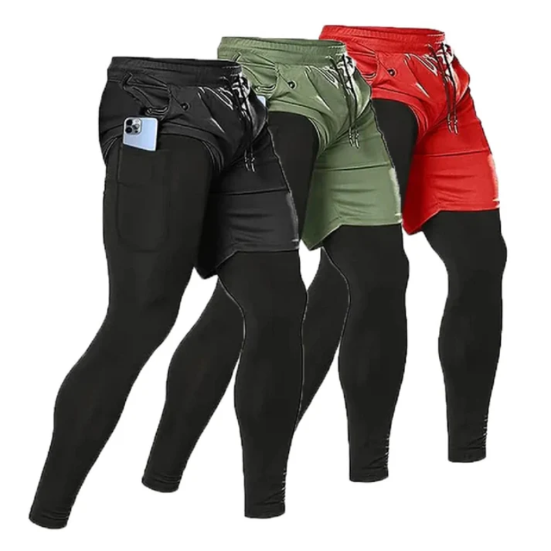 Comfortable Running Trousers with Double-Layer Waterproof Design