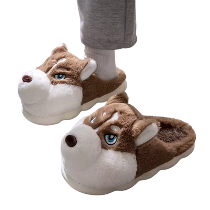 Cozy Plush Slippers for Dogs