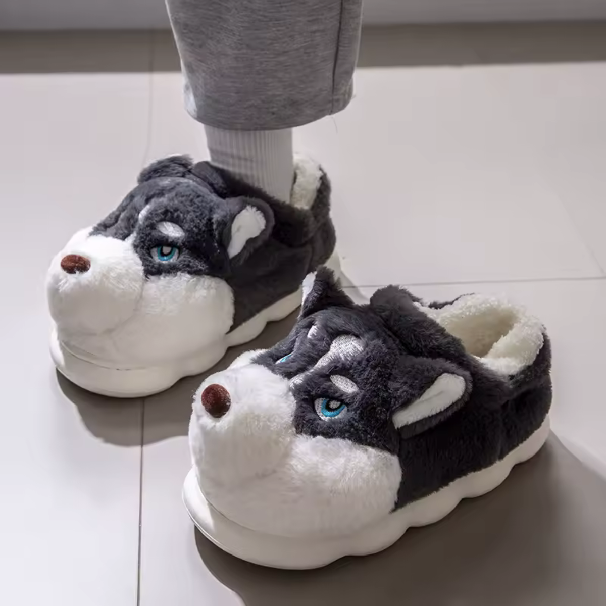 Cozy Plush Slippers for Dogs
