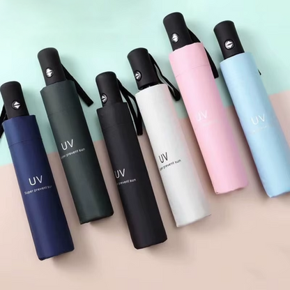 Compact UV Protection Umbrella - Foldable Design