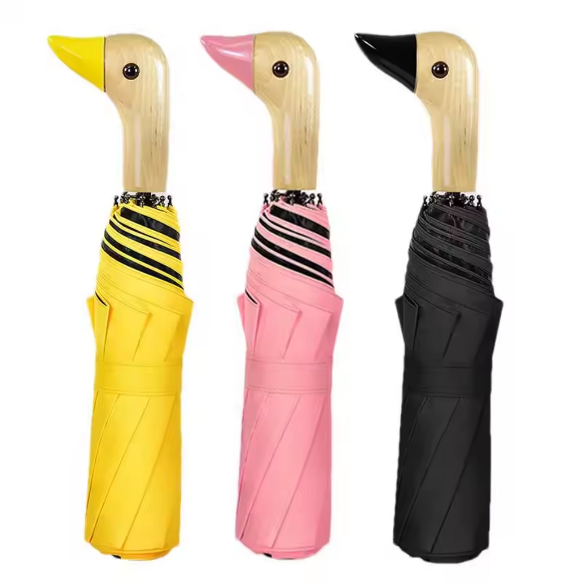 Windproof Compact Umbrella with Automatic Opening Mechanism