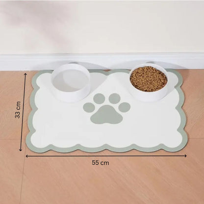 Elegant Non-Slip Feeding Mat for Pets