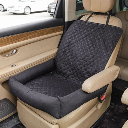 Waterproof Pet Car Seat Cover and Travel Bed for Safe, Clean Journeys