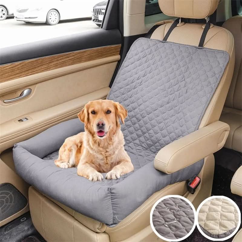 Waterproof Pet Car Seat Cover and Travel Bed for Safe, Clean Journeys