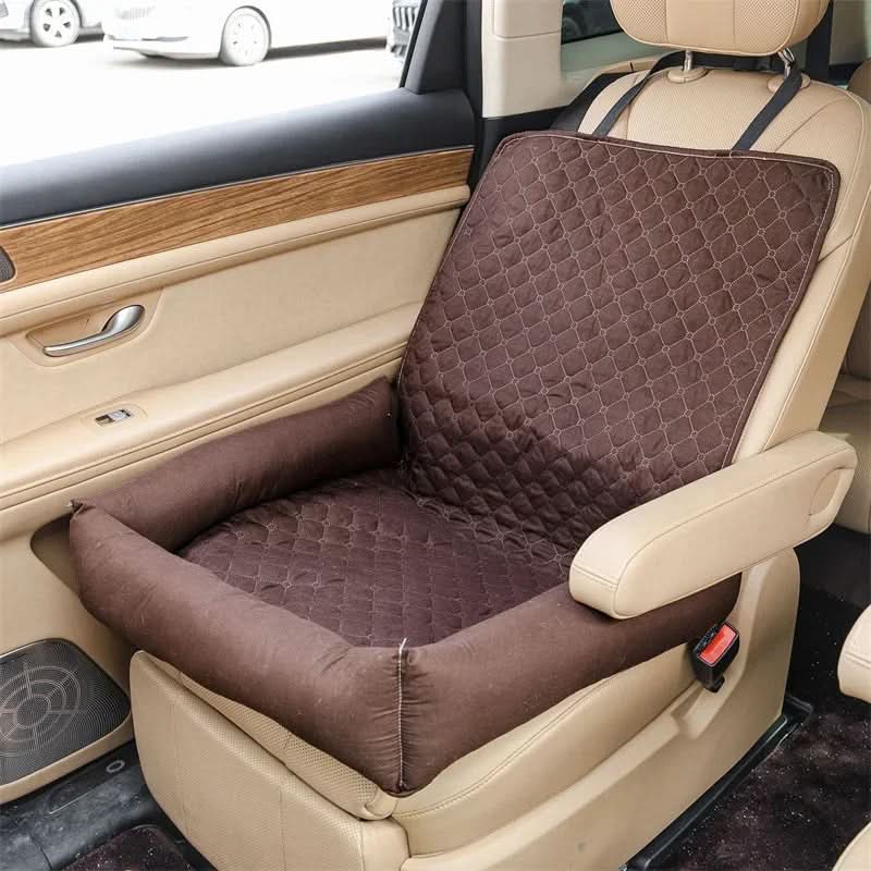 Waterproof Pet Car Seat Cover and Travel Bed for Safe, Clean Journeys