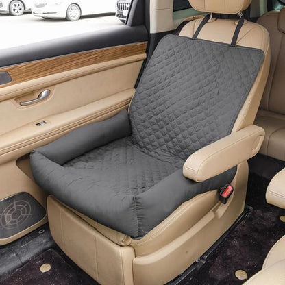 Waterproof Pet Car Seat Cover and Travel Bed for Safe, Clean Journeys