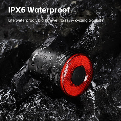 Slim Bicycle Taillight with Automatic Brake Sensor and Light Detection