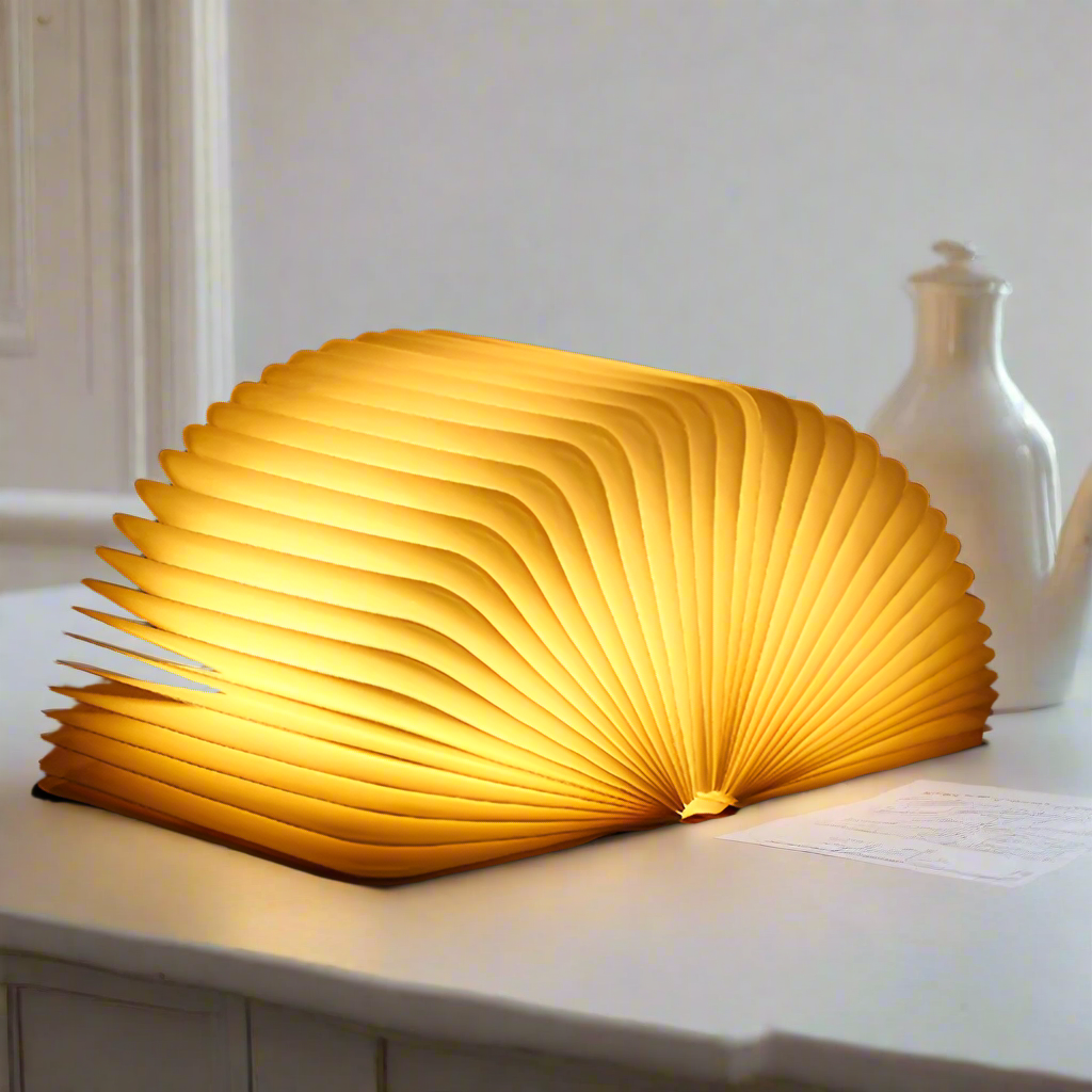 Touch-Control Ambient Light - LED Table Lamp in Book Design