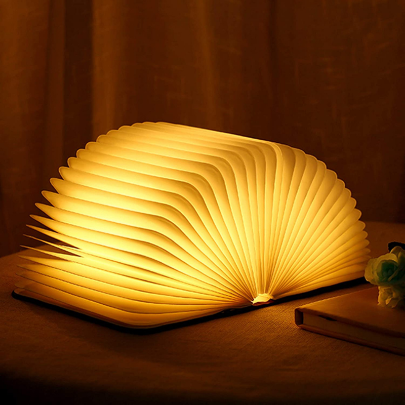 Touch-Control Ambient Light - LED Table Lamp in Book Design