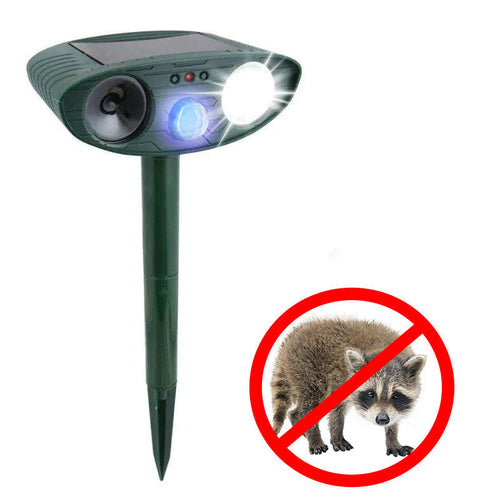 Solar-Powered Animal Deterrent for Eco-Friendly Pest Control