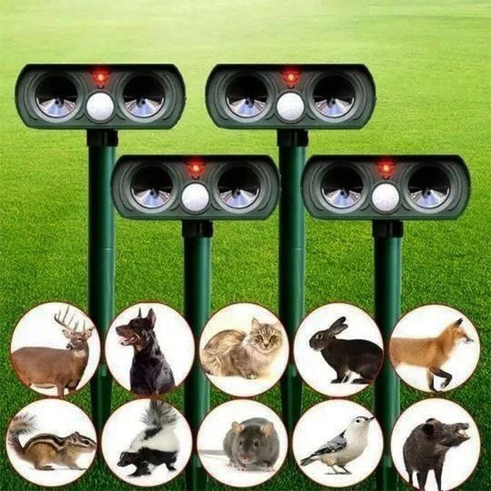 Solar-Powered Ultrasonic Wildlife Repeller